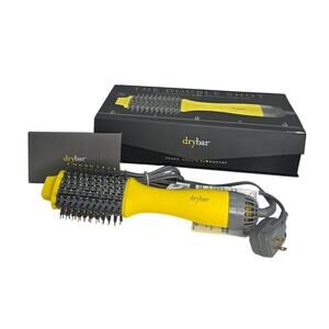 Drybar The Double Shot Oval Blow Dryer Brush Yellow Gray Styling Tool With Box